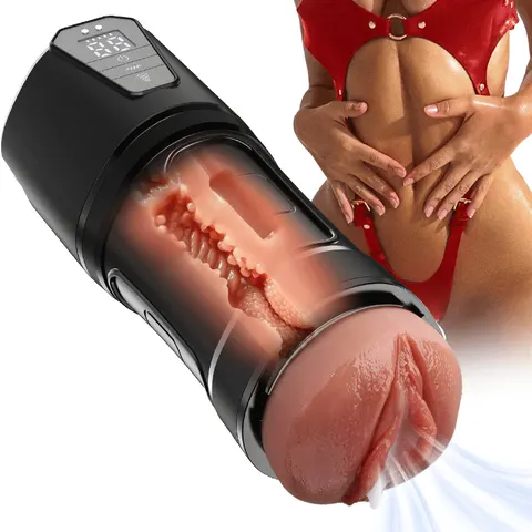 Challenger - 10 Vibrations, 5 Suctions, Ultra-Realistic Vagina, Simulated Masturbator