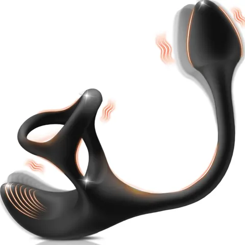 Zenith - Vibrating Anal Plug Prostate Massager with Penis Rings