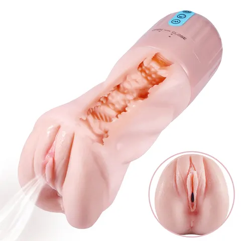 Beate - 5 Sucking Oral Swallowing 10 Vibrating Massage Training Male Stroker