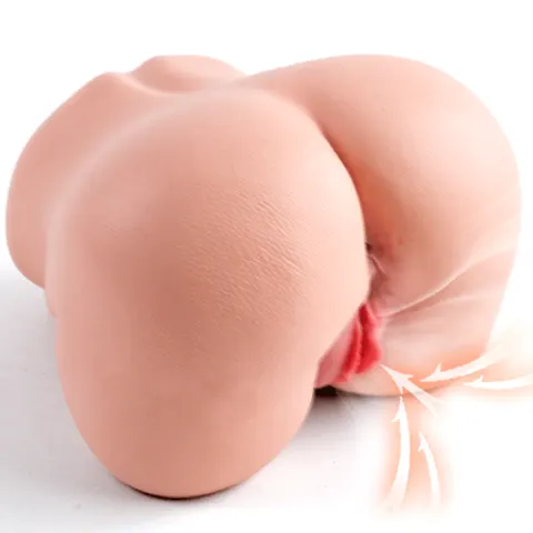 Meg - 13.2LB Automatic Sucking Vibrating Lifelike Butt with Realistic Pink Pussy & 2 Tight 3D Channels