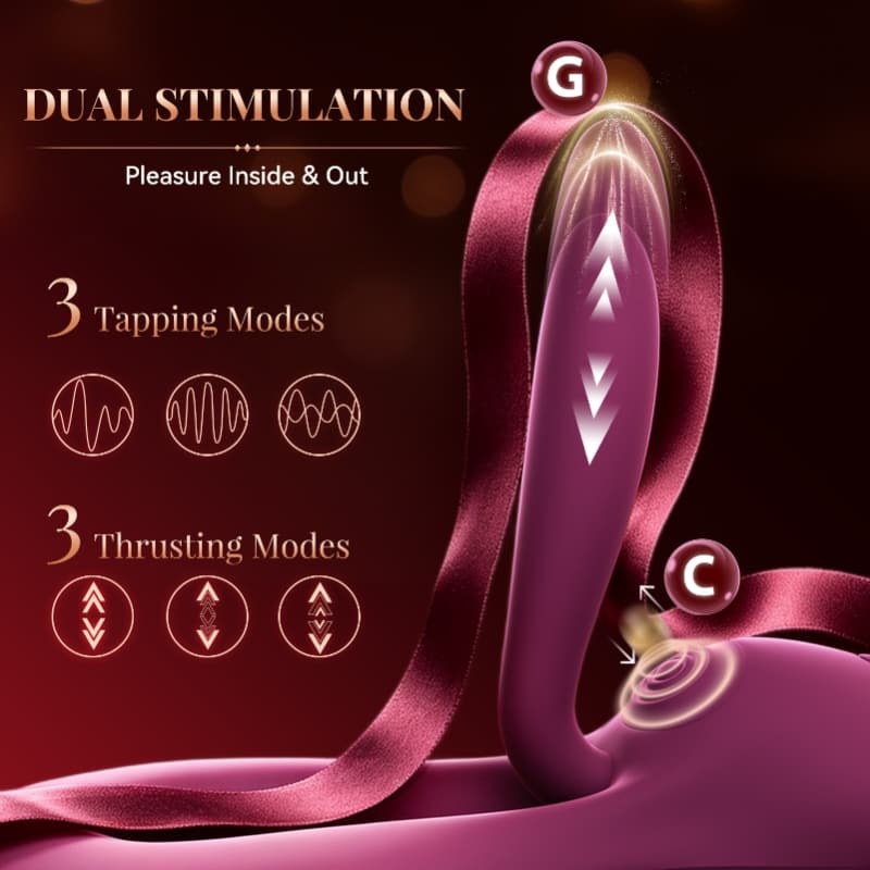 Ryder – Hands-Free Riding Machine for G-Spot Stimulation, Adjustable Thrusting & Tapping with Flexible Body-Fit Design
