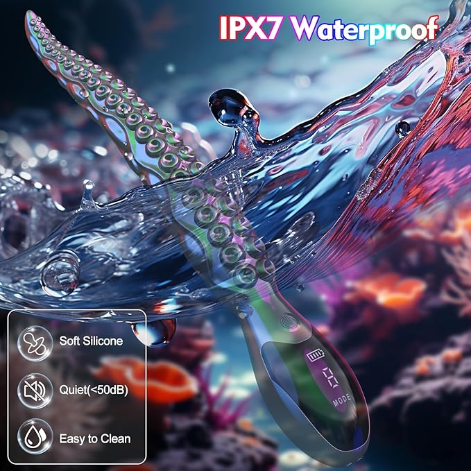 Acmejoy - Octopus Tentacle Clitoral Lifelike Monster Vibrating Dildos